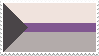 A demisexual flag stamp.